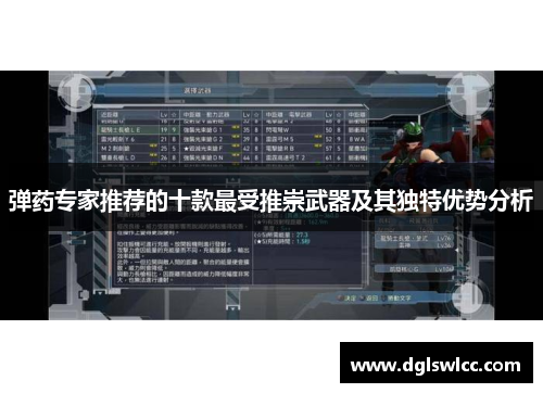 弹药专家推荐的十款最受推崇武器及其独特优势分析